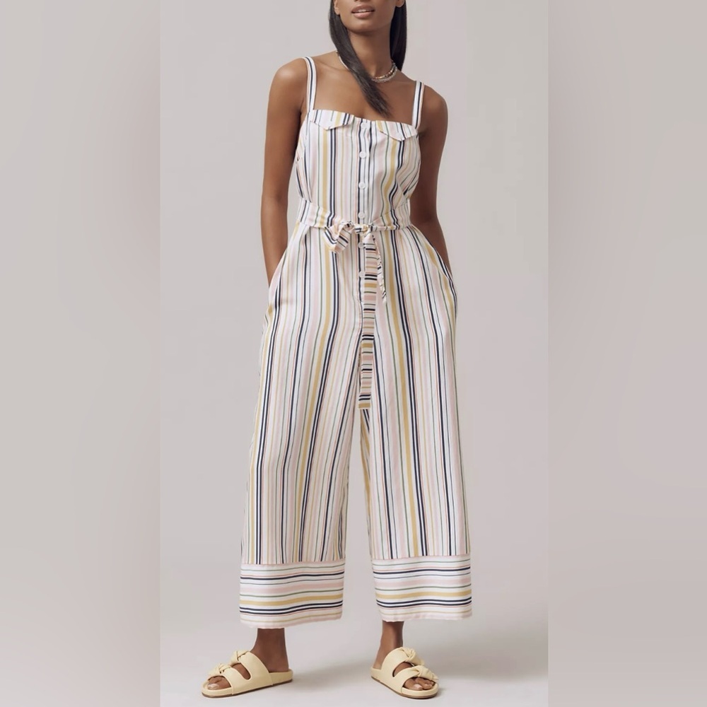 Maeve Easy Sleeveless Shirting Jumpsuit‎